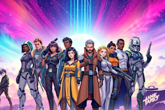 draw sci fi, star wars, mecha, sprite character design