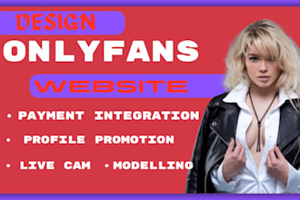develop onlyfans agency website management business website modelling website