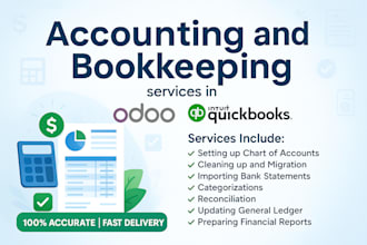 do accounting and bookkeeping  in quickbooks online and odoo