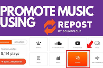 provide authentic top tier soundcloud promotion via reposts