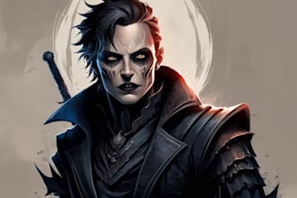 do a fantasy horror and fantasy horror character art
