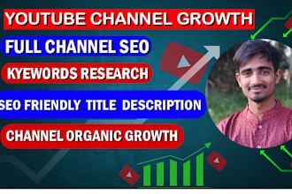 be your best youtube video SEO expert and channel growth manager