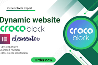 build dynamic website with crocoblock,jet engine and elementor pro