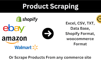 scrape products from ecommerce sites