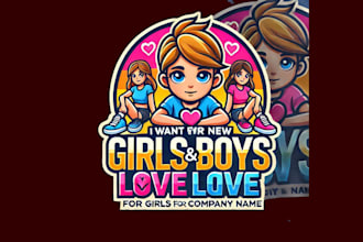do wonderful girls boys love mascot design with unlimited review