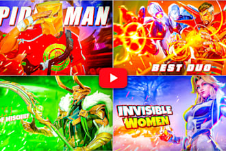 make  a professional marvel rivals thumbnail design