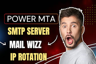 be create powermta SMTP server for send your emails