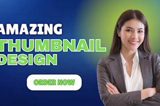 create stunning and amazing youtube thumbnail design