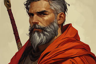 draw your dnd character art