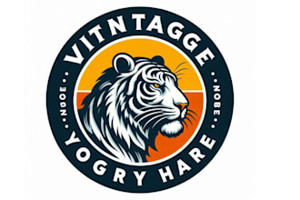 design professional lion, tiger logo