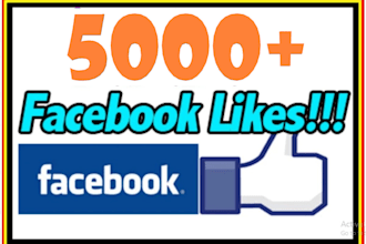 add your 5000 facebook like, followers instantly