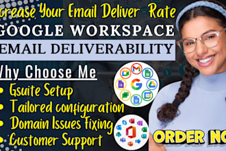 setup, google workspace, gsuite, office 365, fix email deliverability issues