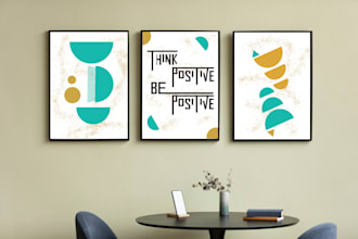 design one free typography poster, wall art and motivational quotes