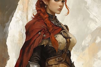 draw a amazing d and d character for you