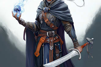 draw a dnd character art and dnd character art