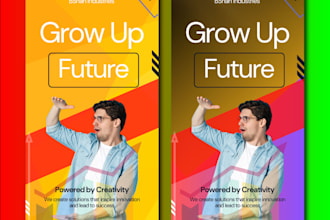 design seminar and conference roll up banner, poster, billboard, signage design