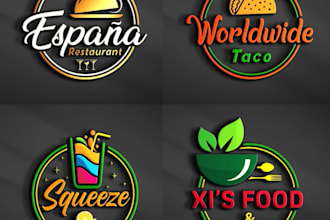 do food drinks bbq bar bakery catering kitchen cafe and restaurant juice logo
