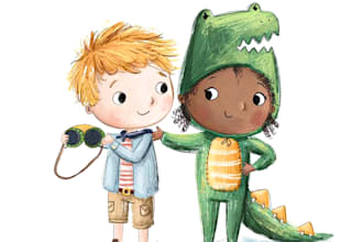 illustrate children story book illustration watercolor