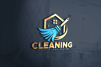 design unique logo for cleaning service business