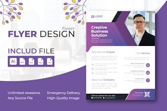 do professional business, marketing, company, cleaning flyer design