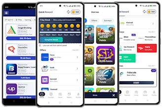 create offerwall surveys earning app, custom app