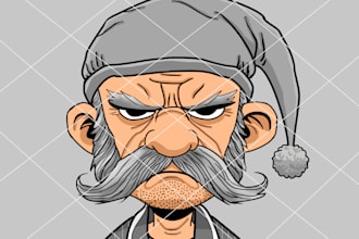 make cute illustrations for you