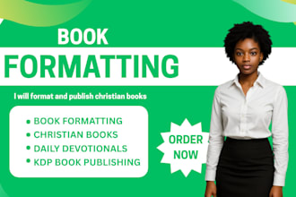 format non fiction christian book daily devotional selp help books for kdp