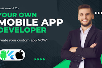 develop android, ios, and flutter mobile apps with stunning UI UX design