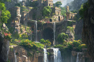 do environment concept art, fantasy worlds