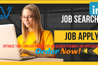 optimize linkedin profile for job search and remote job apply resume update
