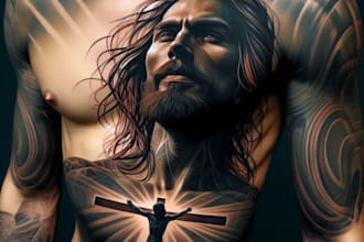 create unique realistic tattoo design