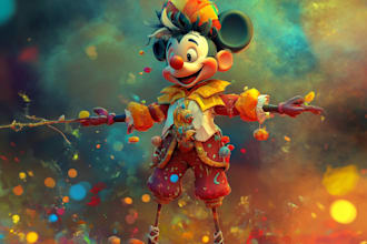 design an awesome disney character for you