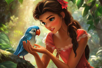 make a disney character with amazing quality