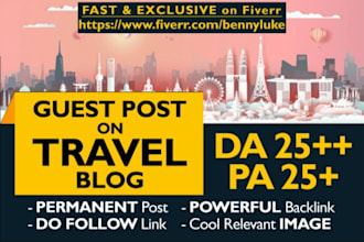 do high da travel guest post with authority backlinks