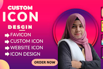 design tech, website, ai and app icon logo with free favicon