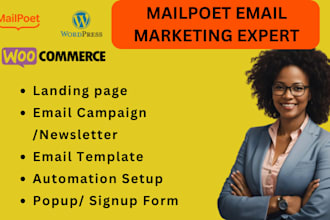 setup, design mailpoet email template automation for wordpress woocommerce