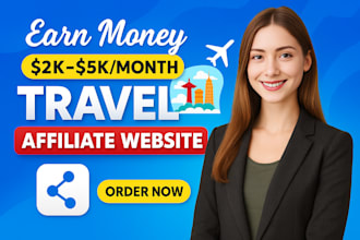 create automated travel affiliate marketing website to make money with autoblog
