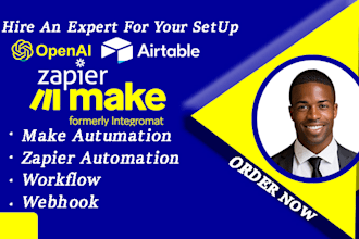 setup make com, make automation, made com, vapi ai, airtable n8n integromat  api