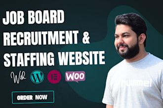 build a job board website, recruitment and staffing agency website