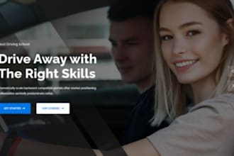 driving school website, driving school booking software, wordpress design