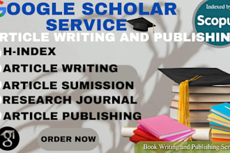 write and publish well professional article in a peer reviewed index journal