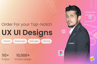do a modern and user friendly website, app, or game UI UX