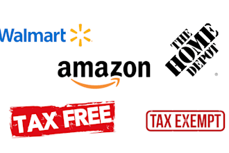 do tax exemption of amazon, walmart and home depot