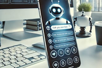 do bot development and build custom bots for telegram, slack, discord and more