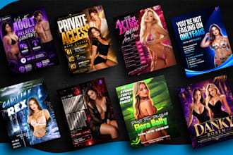design best onlyfans flyers, promo posters and tip menus