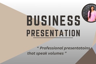 design a professional business powerpoint presentation