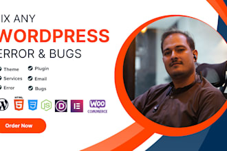 fix website errors and wordpress bugs quick bug fix solution