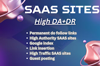 do saas guest post, link insertion,with do follow backlinks