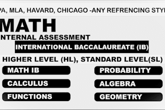 assist you with sl and hl math ia for ib