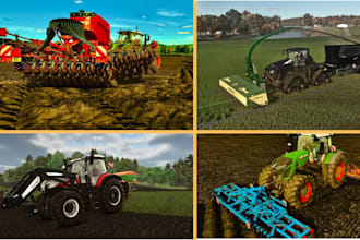 make custom farming simulator 19, 22, 25 mods, pallets and scripts